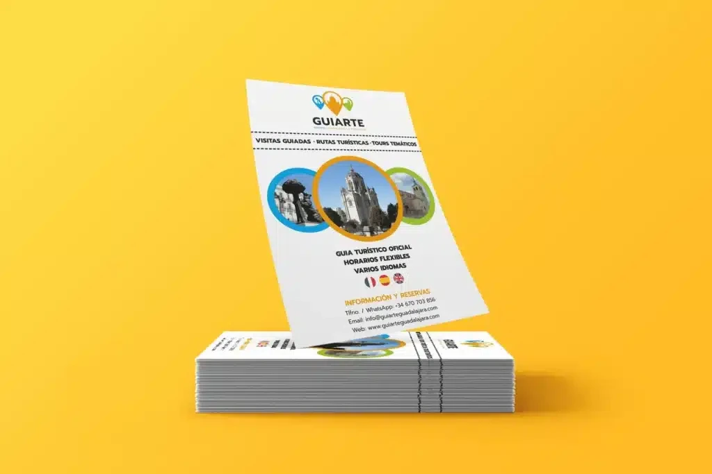 Folleto comercial diseñado para Guiarte Guadalajara