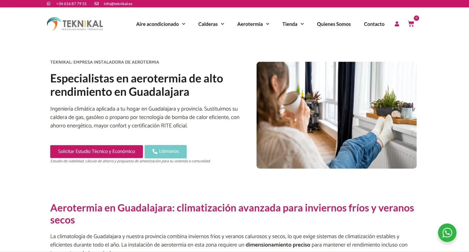 Landing page para Teknikal