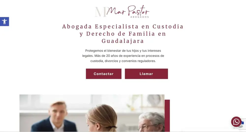 Campaña de Google Ads y landing page para Mar Pastor Abogada