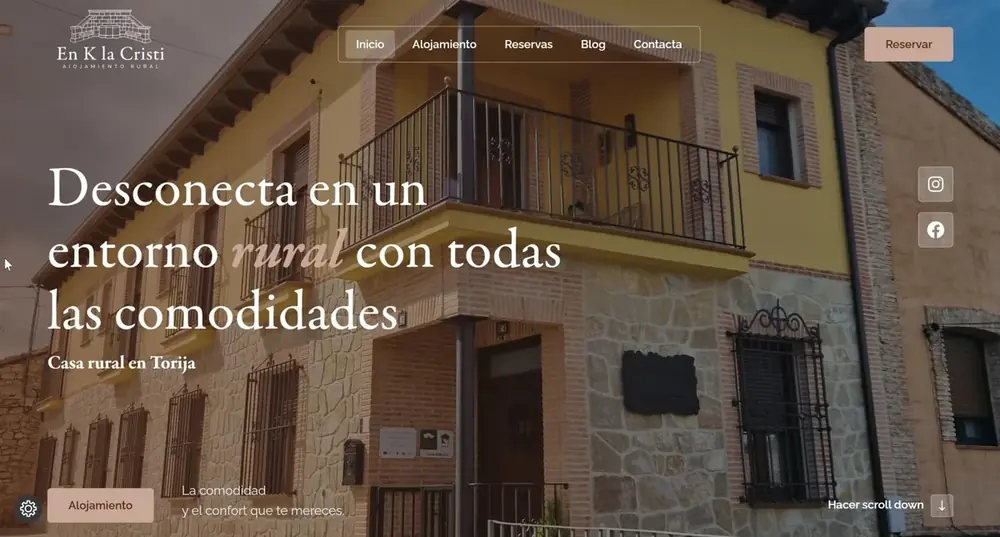 SEO para casa rural En k la Cristi
