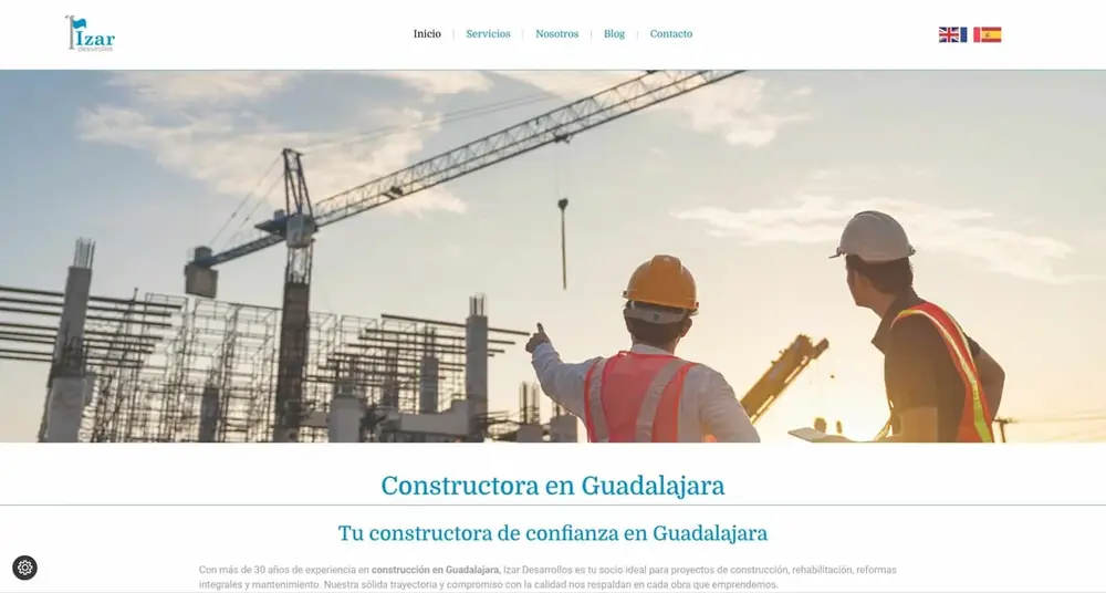 Posicionamiento web para Izar Desarrollos