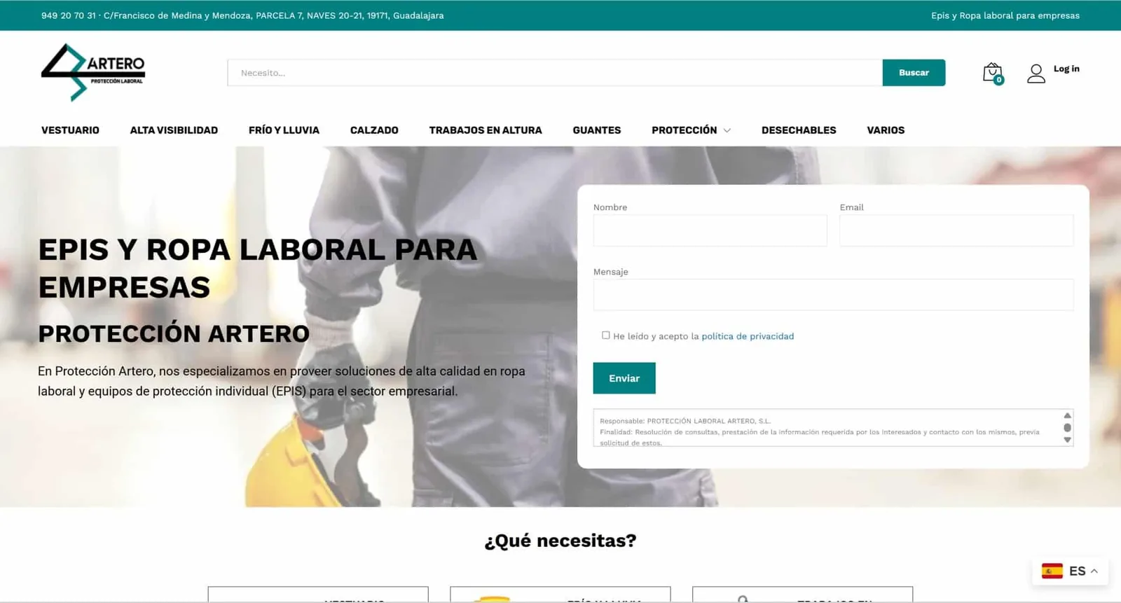 Tienda online B2B para negocio de Guadalajara