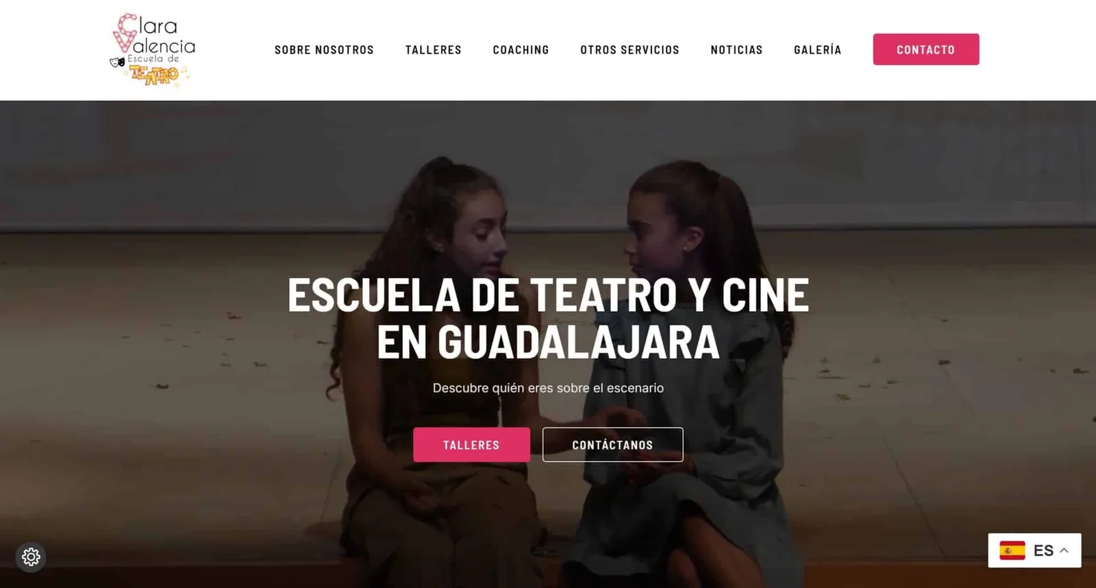 Web corporativa para Clara Valencia Teatro en Guadalajara Web corporativa para Clara Valencia Teatro en Guadalajara